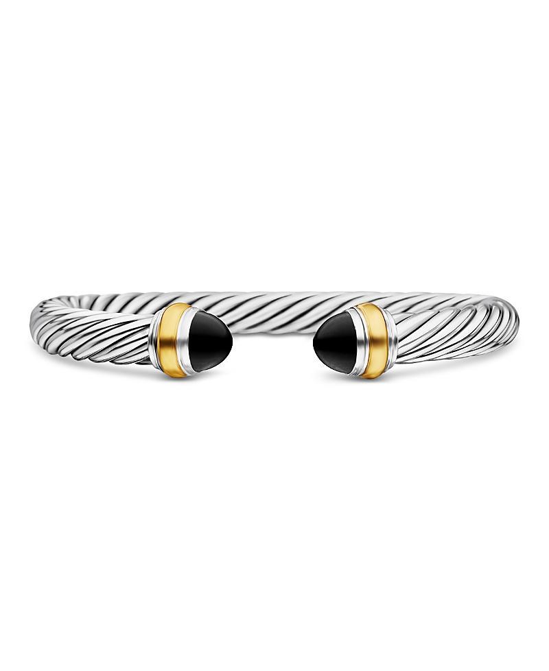 David Yurman Cable Classics Bracelet with Black Onyx and Gold Product Image