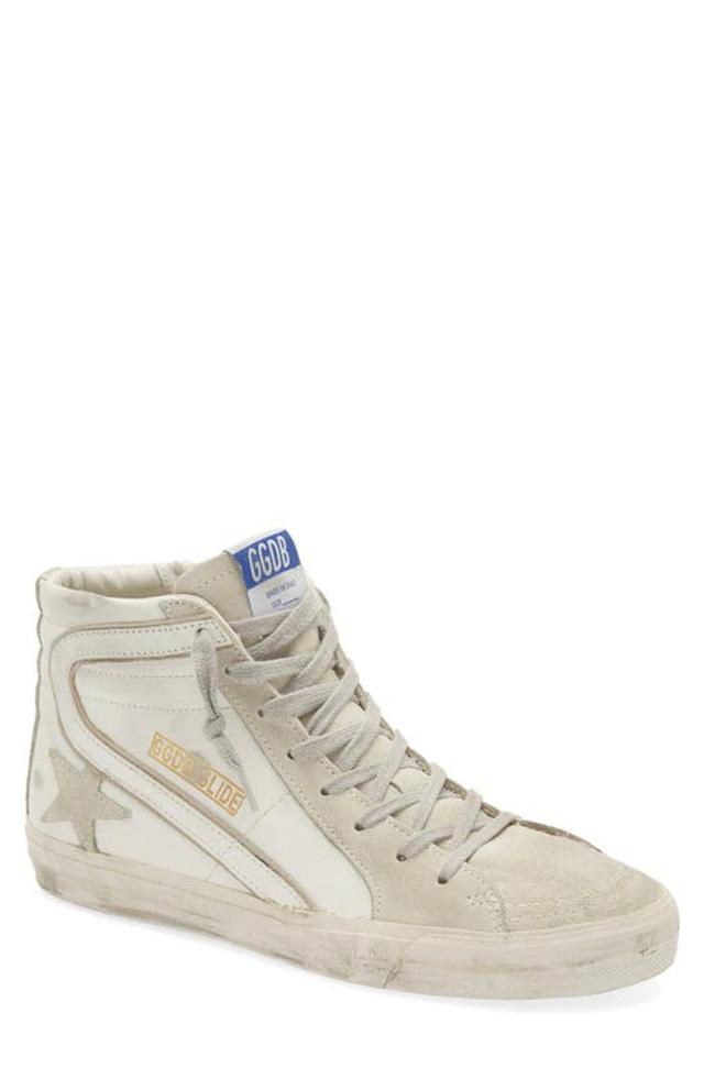 Slide High-top Sneaker In White Product Image