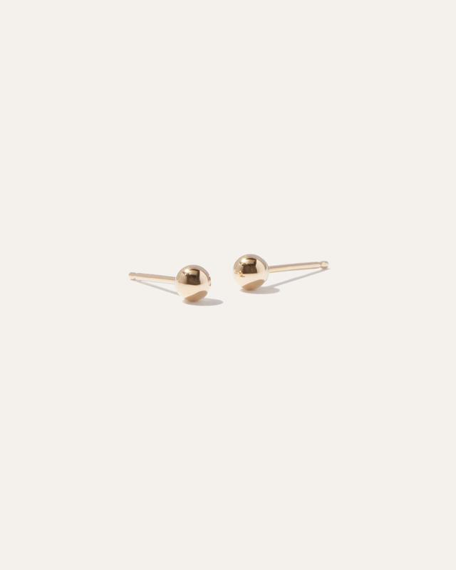 14K Gold Ball Stud Earrings Product Image