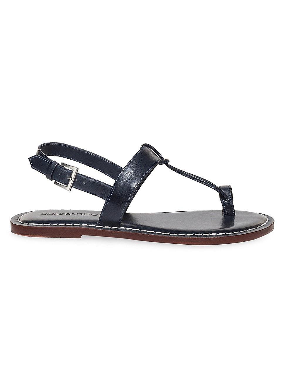 Calfskin T-Strap Slingback Sandals Product Image