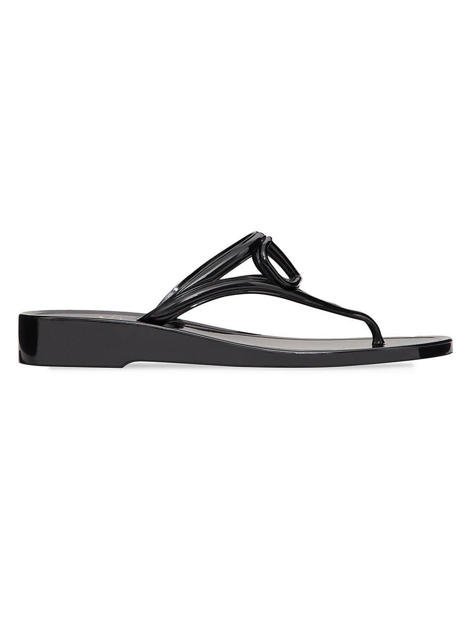 Valentino Garavani VLOGO Jelly Wedge Flip Flop Product Image