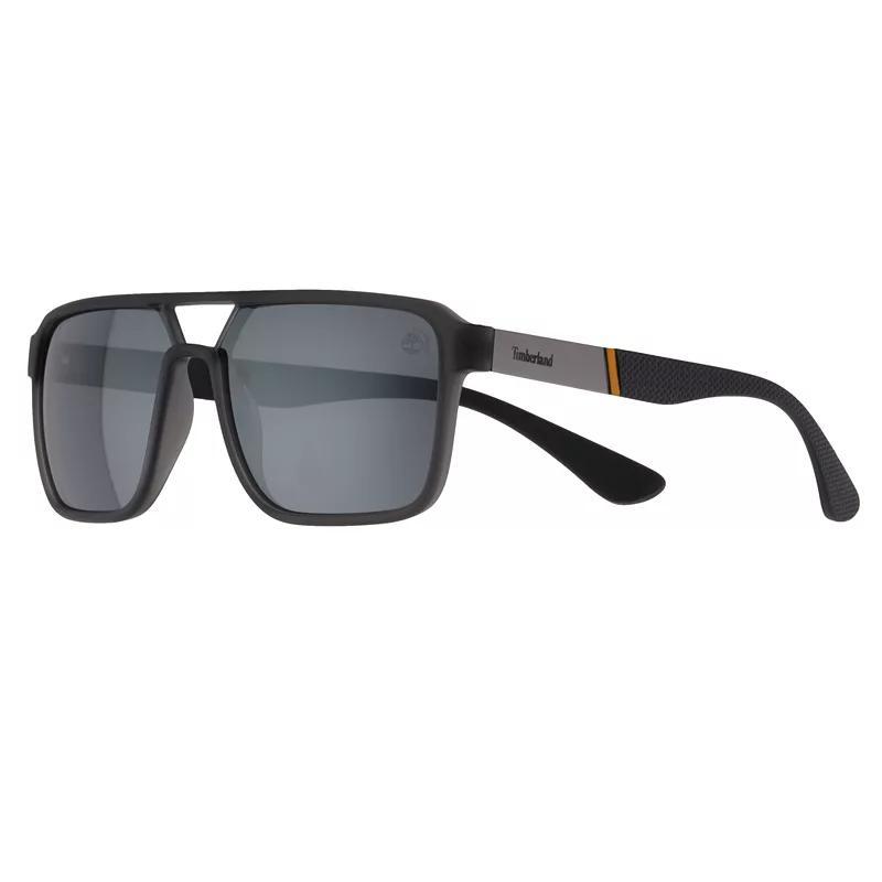 Mens Timberland 58mm Polarized Oversized Navigator Sunglasses Product Image