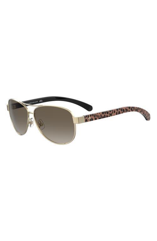 kate spade new york dalia2 58mm aviator sunglasses Product Image