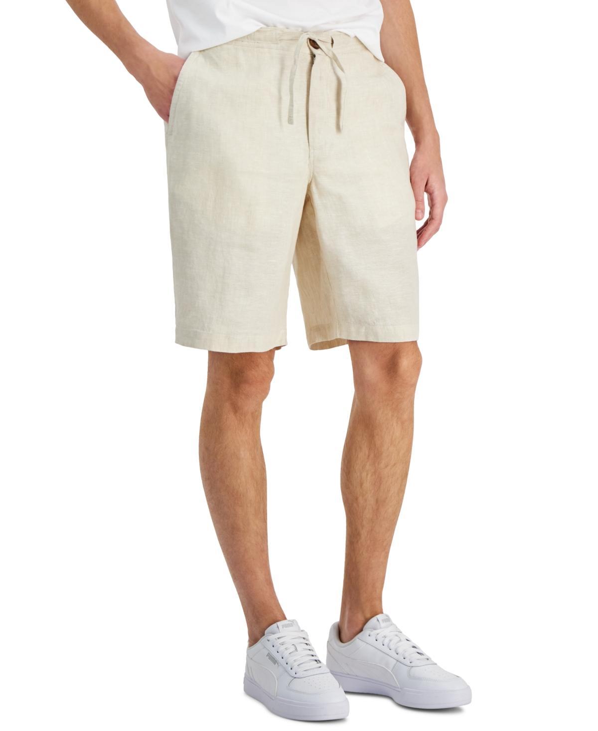 Club Room Mens Linen 9 Drawstring Shorts, Created for Macys Product Image