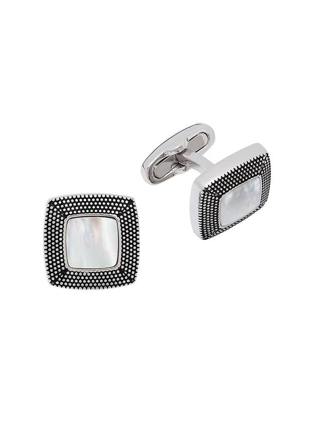 Mens Mother Of Pearl Cufflinks Product Image