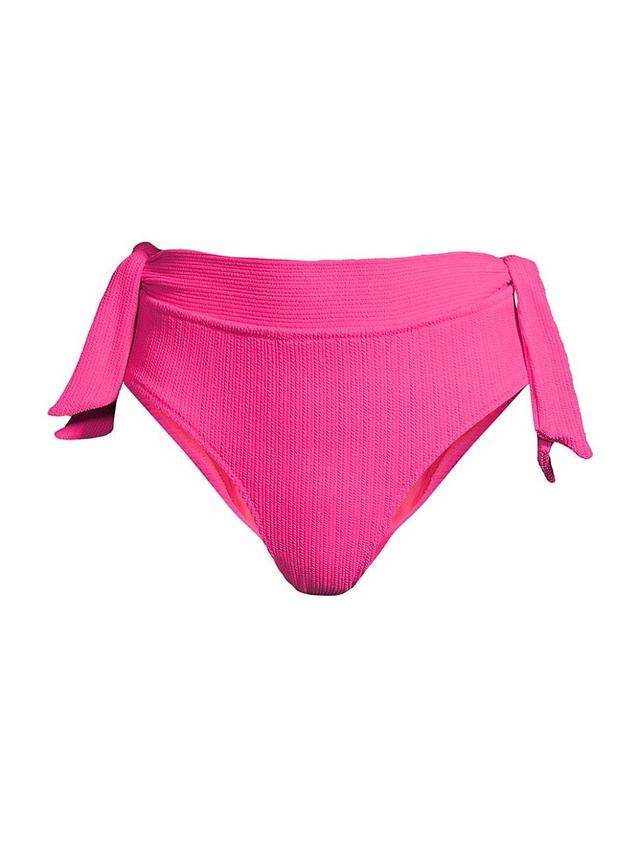 Womens Double-Tie Mid-Rise Bikini Bottom Product Image