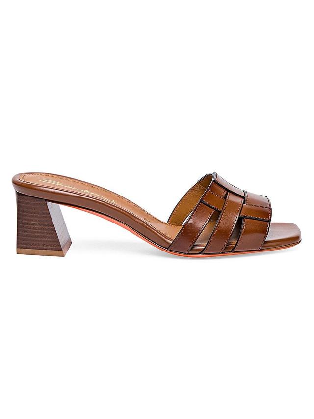 Womens Venere 50MM Woven Leather Sandals Product Image