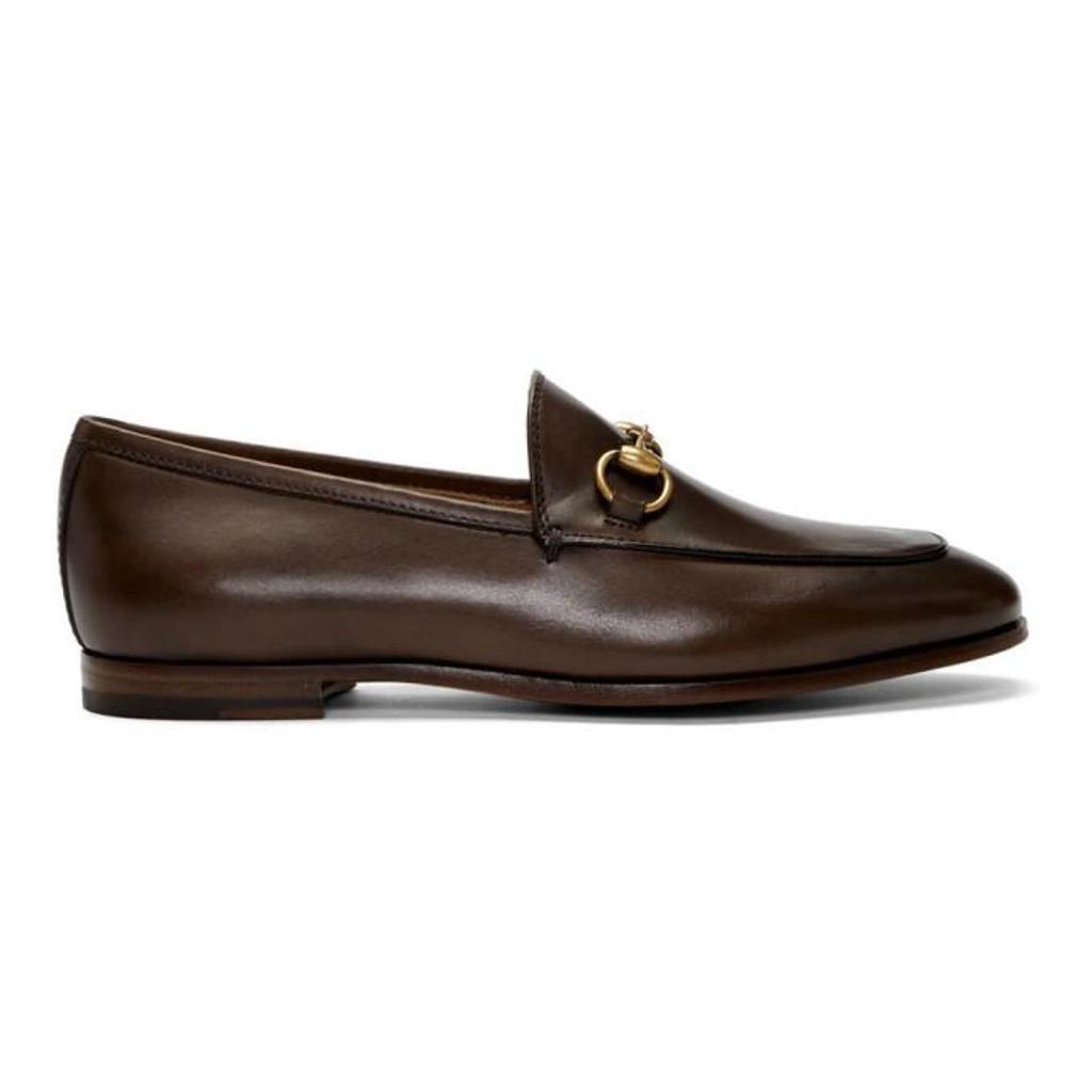 Jordaan Horsebit-detailed Leather Loafers In Brown product image