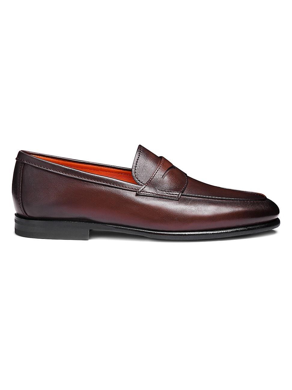 Mens Leather Penny Loafers Product Image