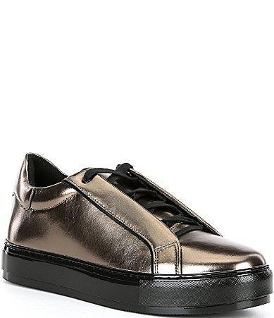 Kurt Geiger London Mens Laney Metallic Leather Sneakers Product Image