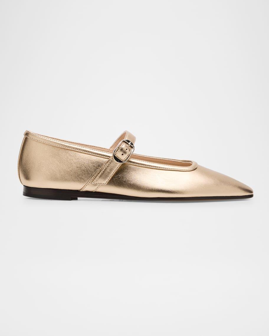 Leather Mary Jane Ballerina Flats product image