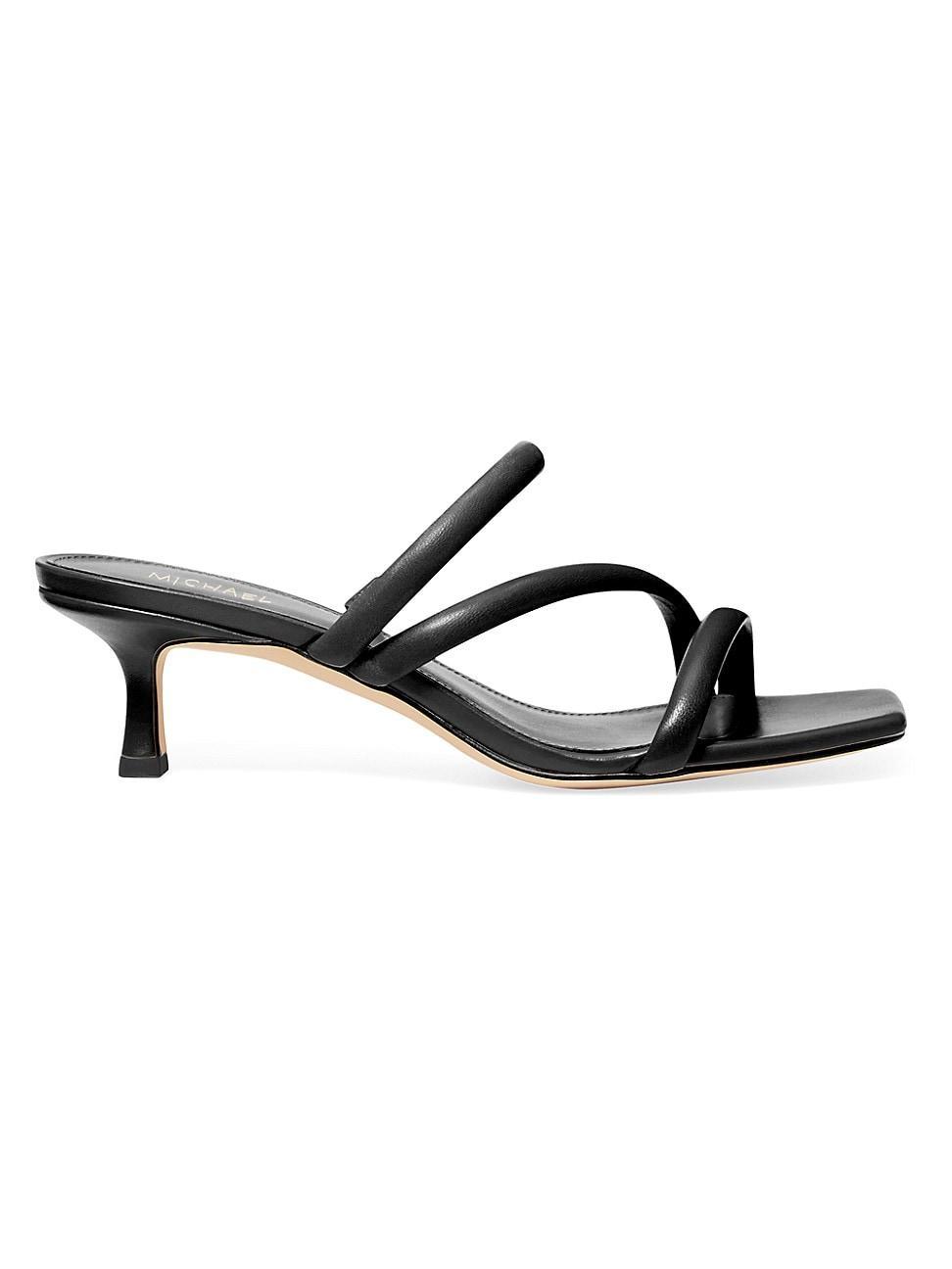 Michael Kors Womens Celia Square Toe Strappy Sandals Product Image