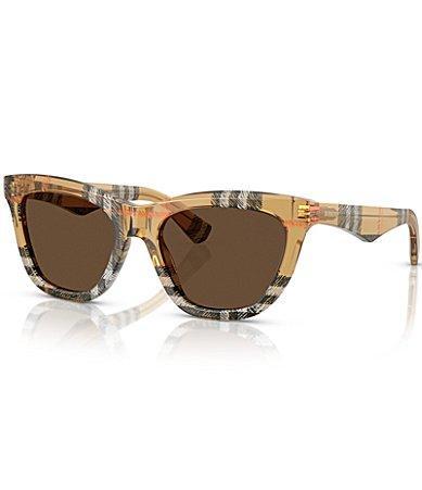 Burberry Womens BE4435 53mm Printed Cat Eye Sunglasses Product Image