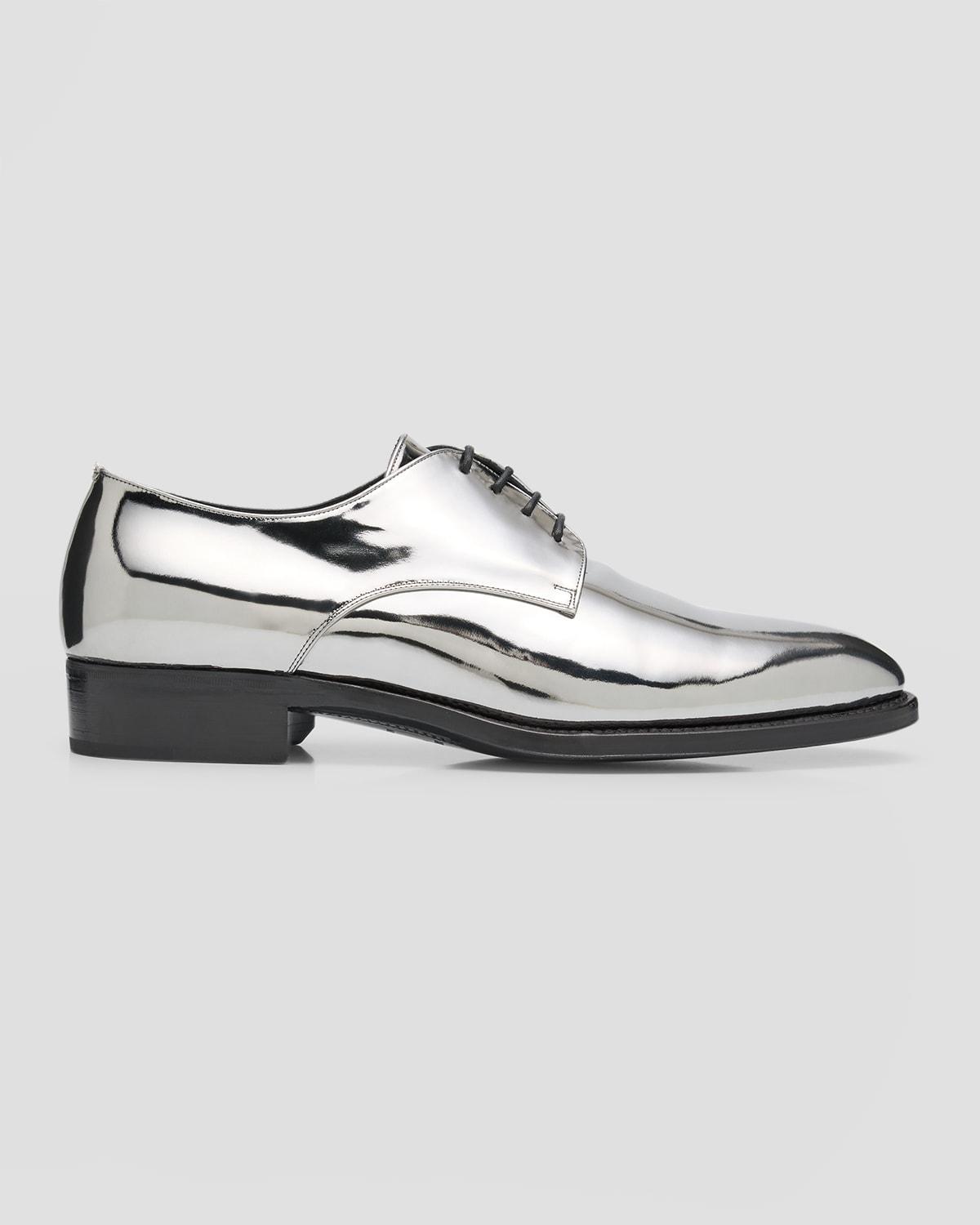 Mens Adrien 25 Metallic Leather Derby Shoes Product Image