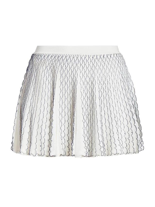 Womens LOEWE x Paulas Ibiza Scalloped Knit Miniskirt Product Image