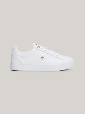 Monogram Plaque Leather Sneaker Product Image