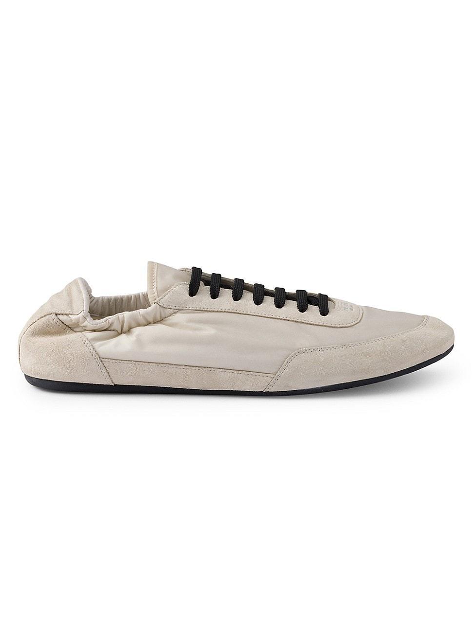 Mens Re-Nylon and Suede Elasticized Sneakers Product Image