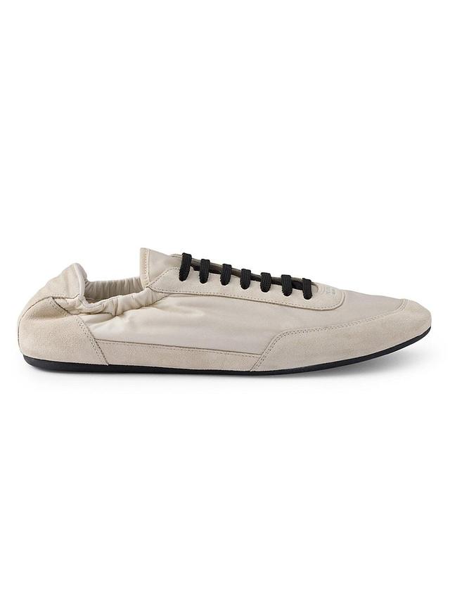 Mens Re-Nylon and Suede Elasticized Sneakers Product Image