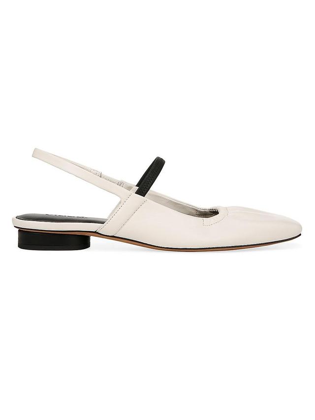 Womens Venice Leather Slingback Flats Product Image