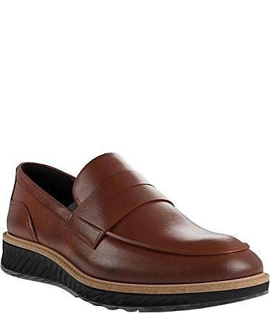 ECCO Mens ST.1 Hybrid Leather Penny Loafers Product Image