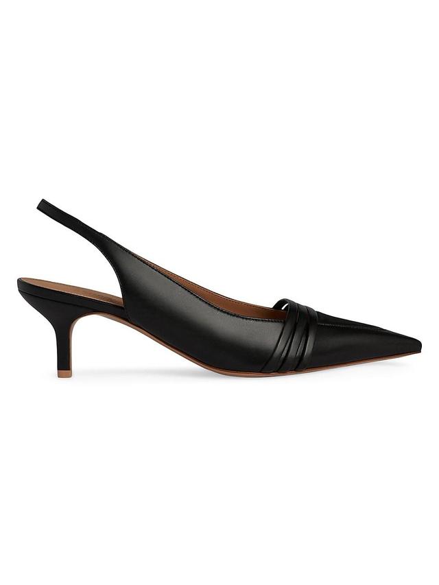 Womens Tanner 45MM Leather Slingback Pumps Product Image