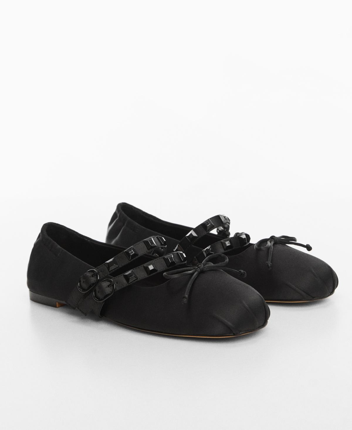 Mango Womens Studded Ballerinas Product Image