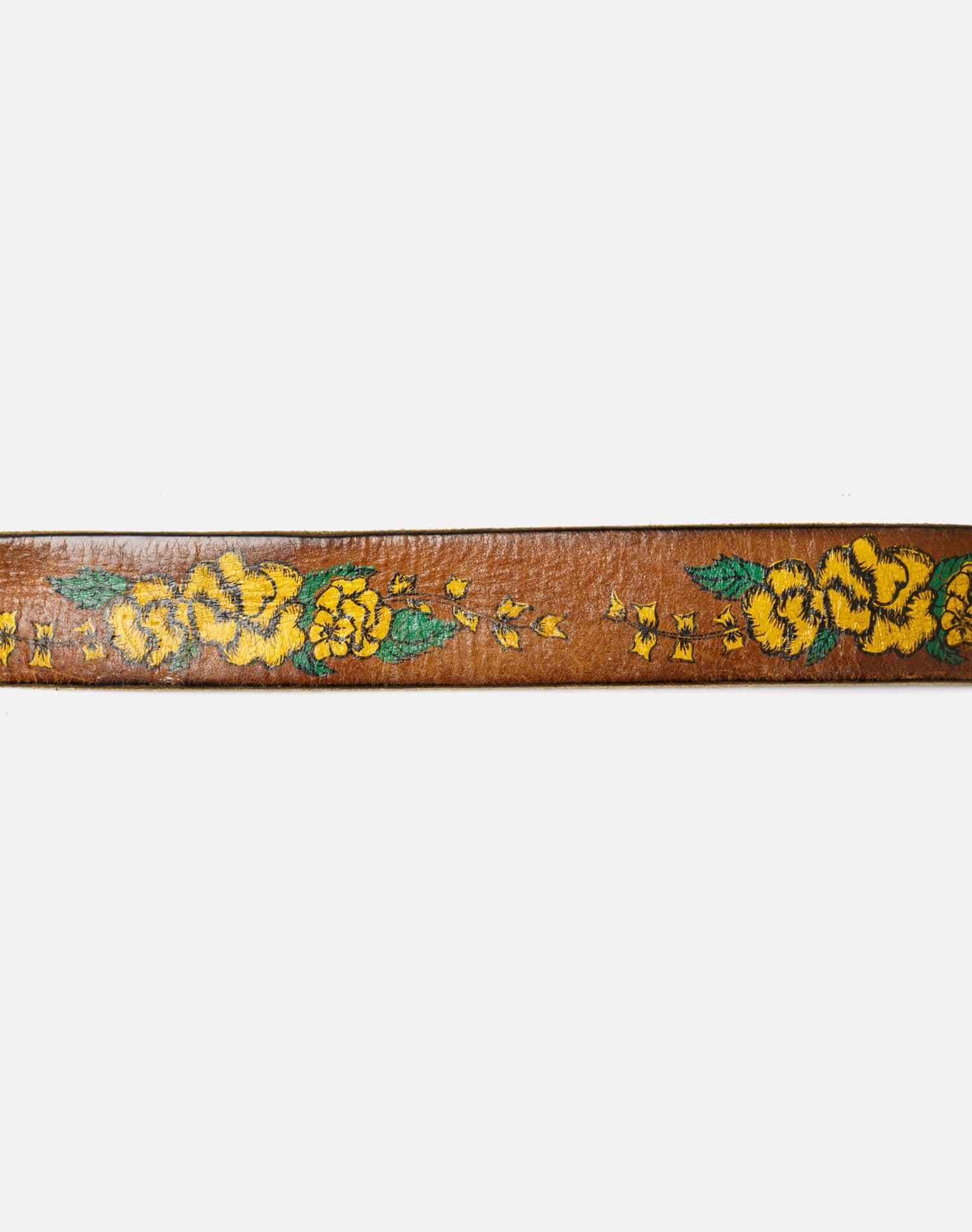 70s Painted Leather Belt - #53 Female Product Image