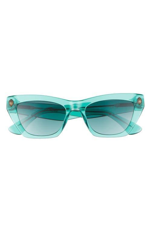 Kurt Geiger London Womens KGL1006 Shoreditch Small 51mm Havana Cat Eye Sunglasses Product Image