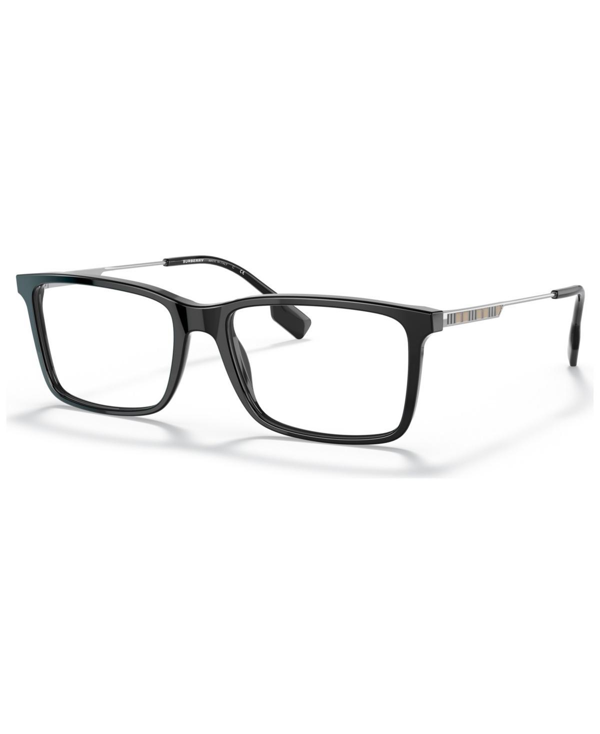 Burberry Mens Rectangle Eyeglasses, BE233957-o - Black Product Image