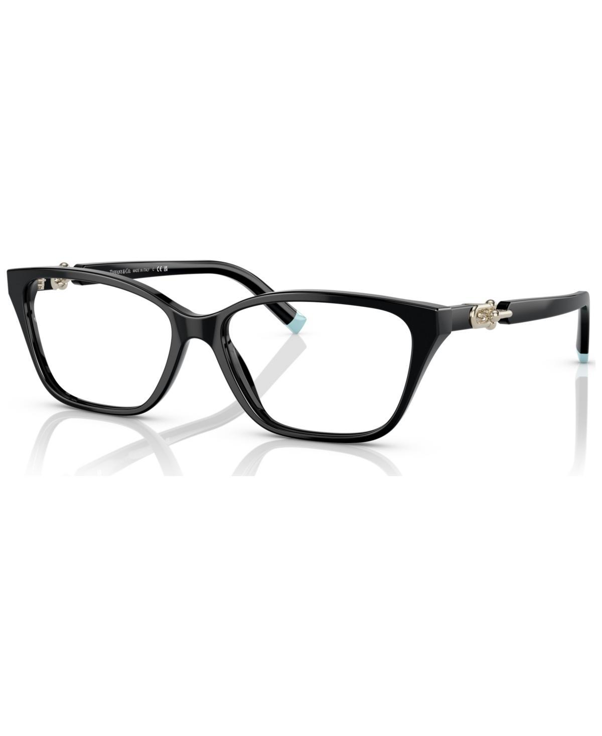 Tiffany & Co. Womens Rectangle Eyeglasses, TF2229 55 - Black Product Image