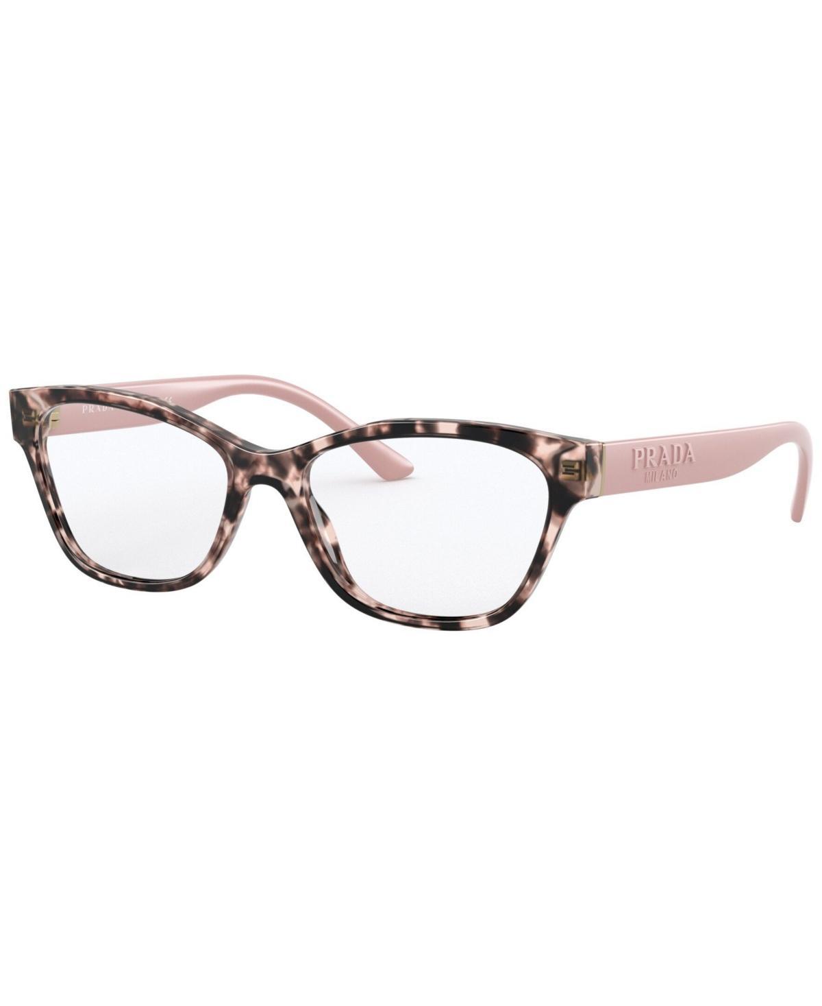 Prada Pr 03WV Womens Rectangle Eyeglasses - Black Product Image