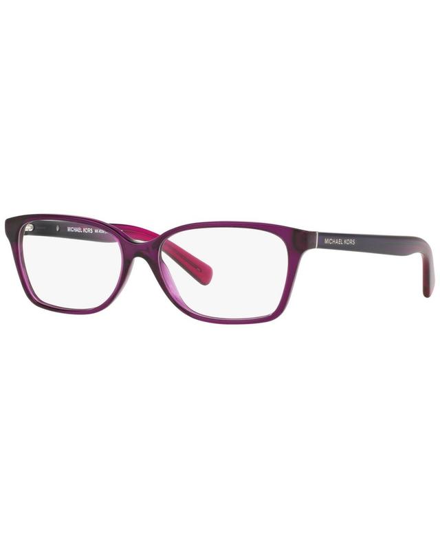 Michael Kors MK4039 Womens Rectangle Eyeglasses - Trans Purp Product Image