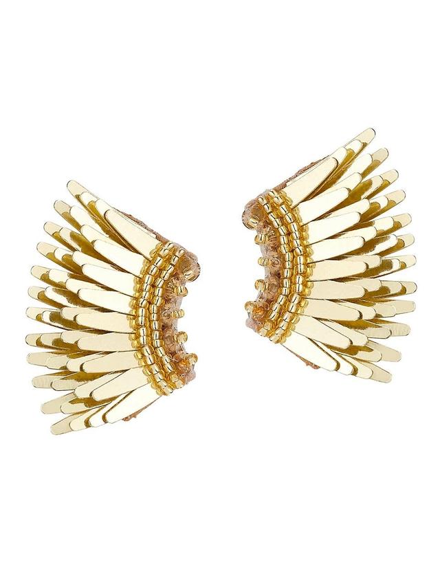 Womens Madeline Goldtone & Mixed-Media Mini Wing Earrings Product Image