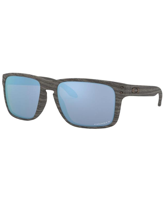 Oakley Mens OO9417 Holbrook XL 59mm Polarized Square Sunglasses - Woodgrain/Prizm Deep Water Product Image