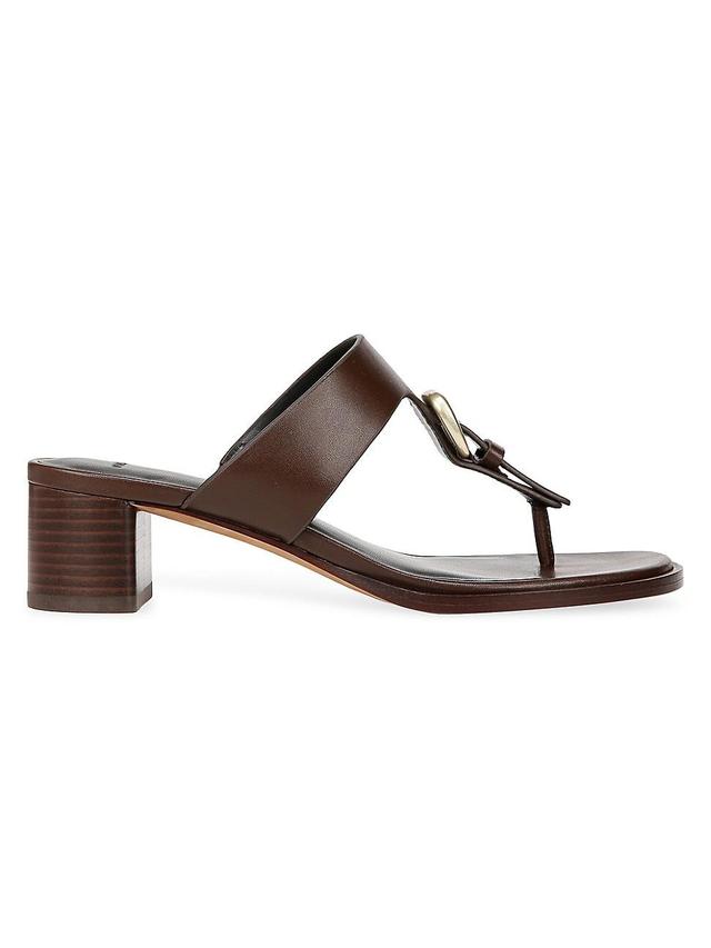 Womens Aubrey Leather Thong Sandals Product Image