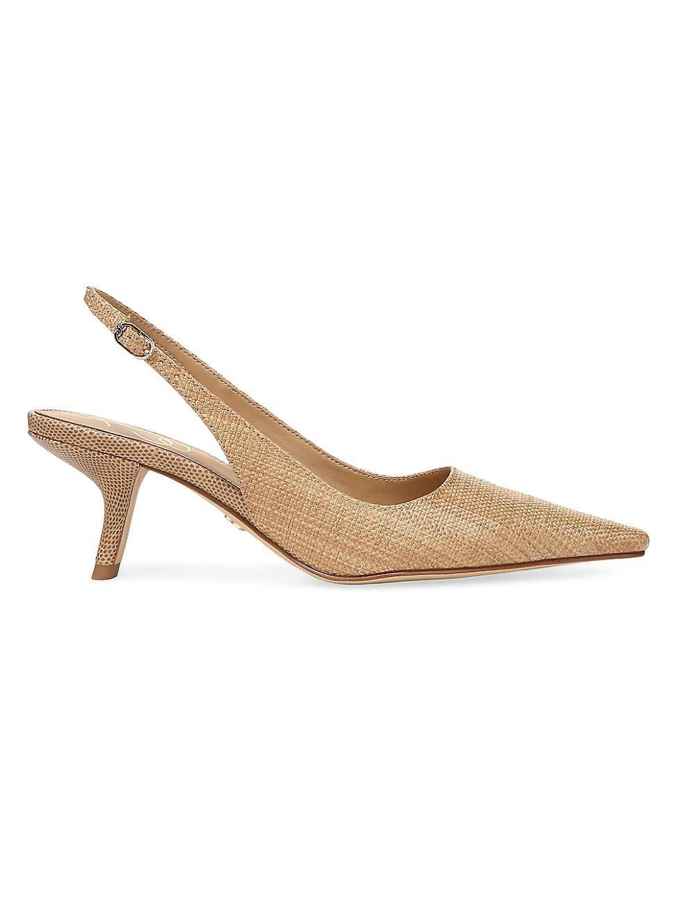 Sam Edelman Bianka Suede Pointed Toe Slingback Pumps Product Image