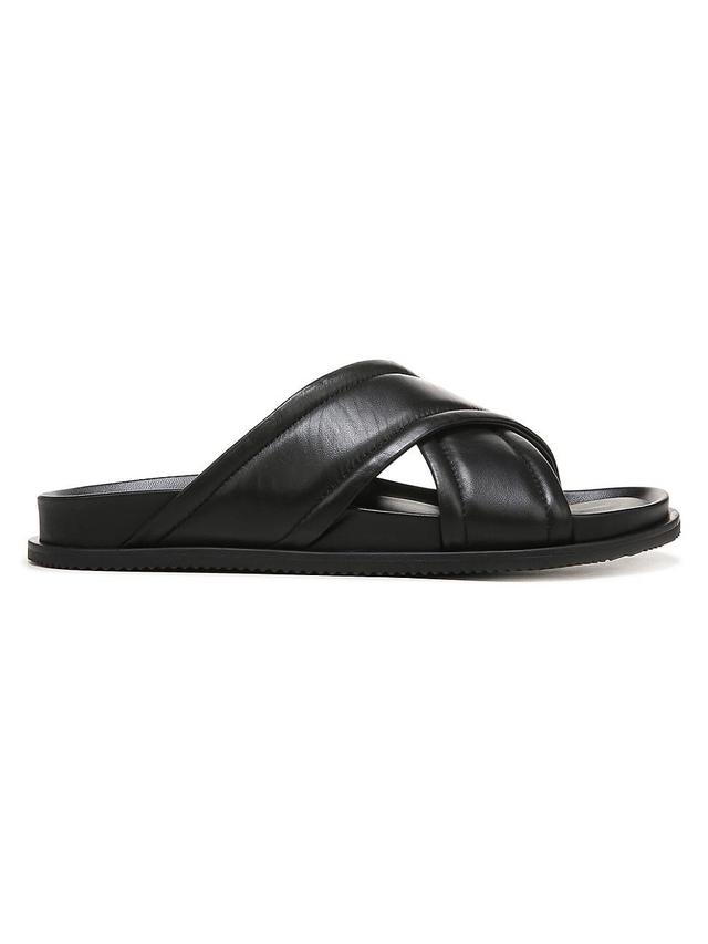 Mens Derek Leather Slide Sandals Product Image