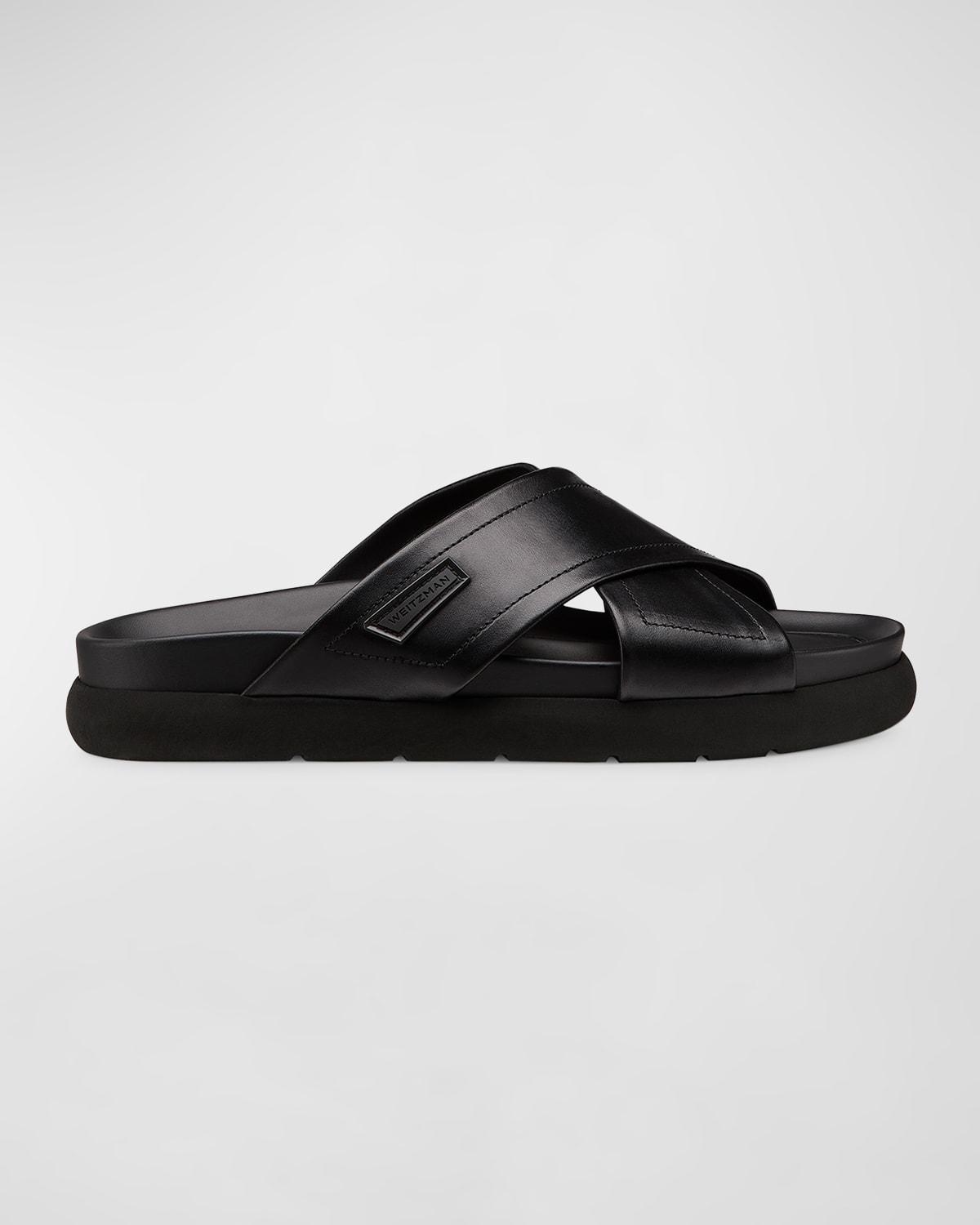 Men's Flex Leather Sport Slide Sandals Product Image