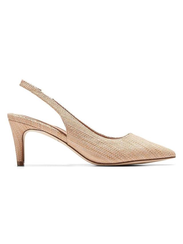 Womens Vandam 65MM Woven Slingback Pumps Product Image