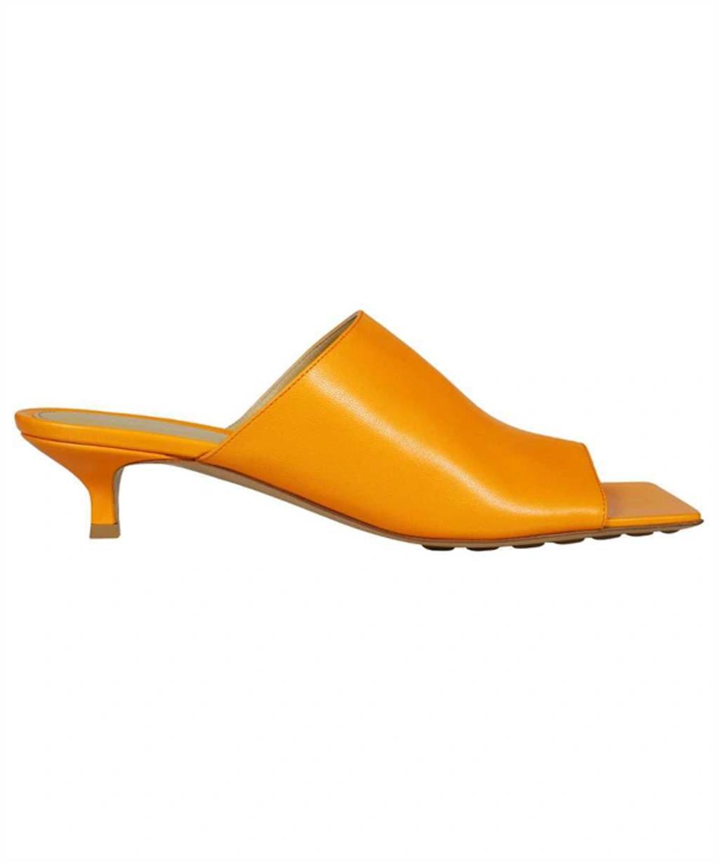 BOTTEGA VENETA Stretch Leather Mule In Orange Product Image