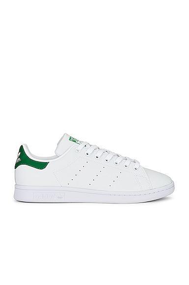 adidas Originals Stan Smith in White & Green - White. Size 9.5 (also in 12, 6, 8.5, Mens 9 / Womens 10, Mens 9.5 / Womens 10.5). Product Image