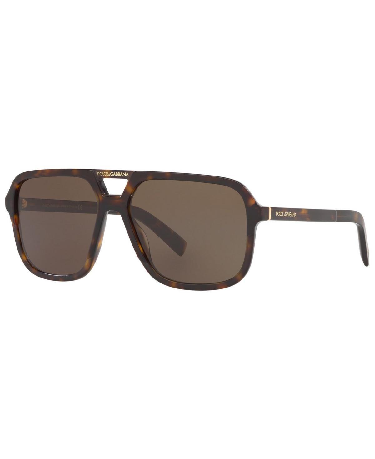 Sunglasses, Dg4354 58 In Top Havana On Transp Blue,blue Product Image