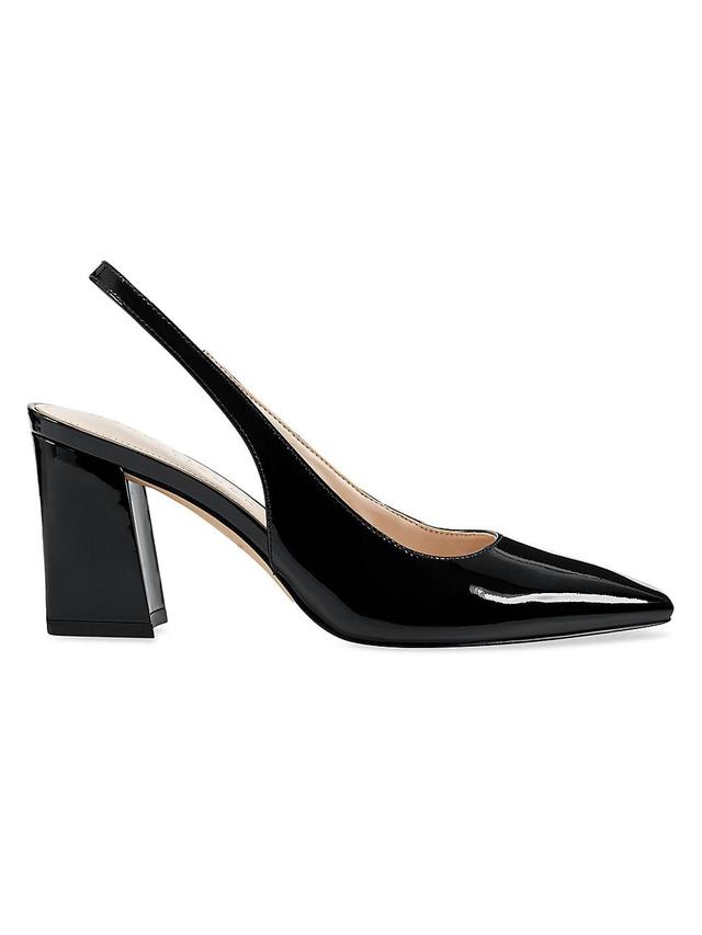 Womens 65MM Patent Leather Slingback Pumps Product Image