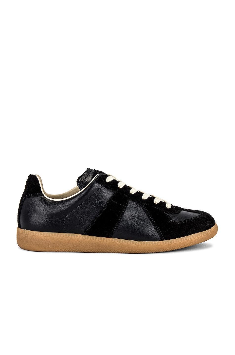 Mens Replica Leather & Suede Low-Top Sneakers Product Image