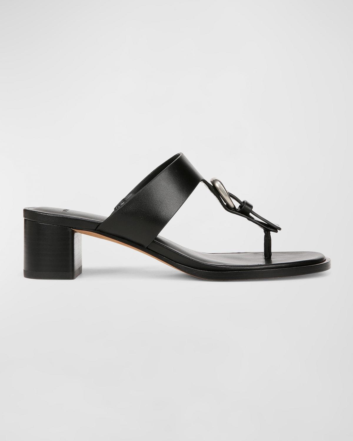 Womens Aubrey Leather Thong Sandals Product Image