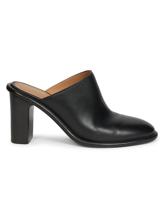 Womens Gyler 75MM Leather Mules Product Image