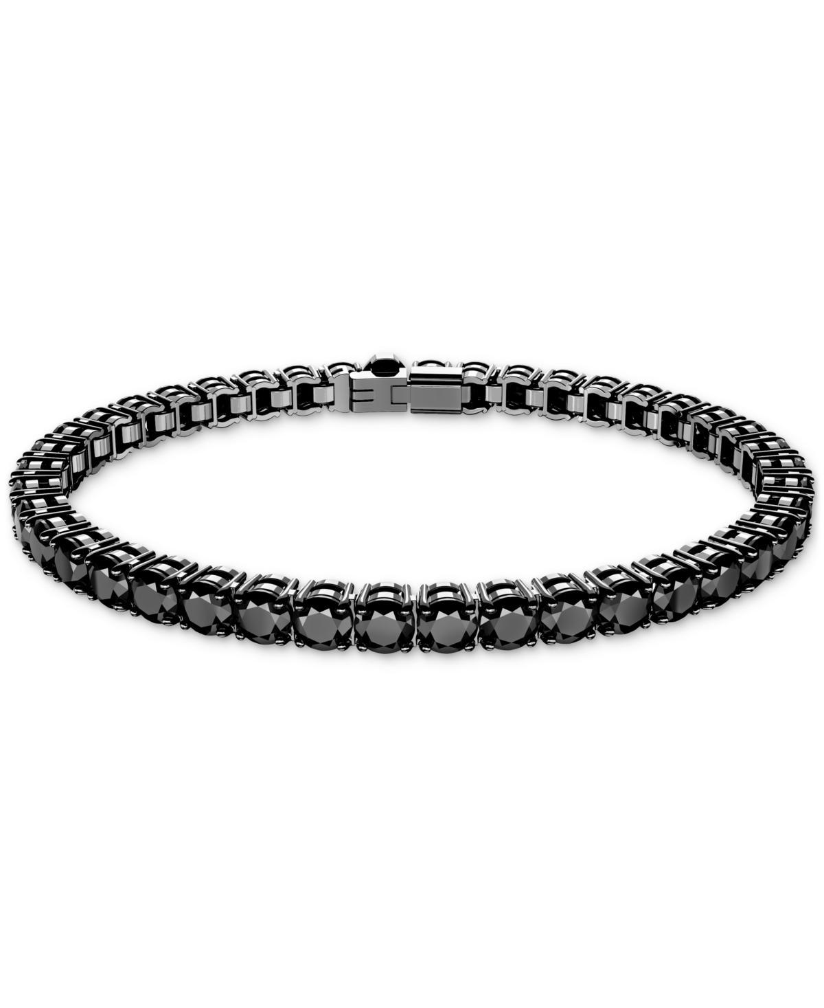 Womens Matrix Ruthenium-Plated & Round-Cut Crystal Tennis Bracelet Product Image