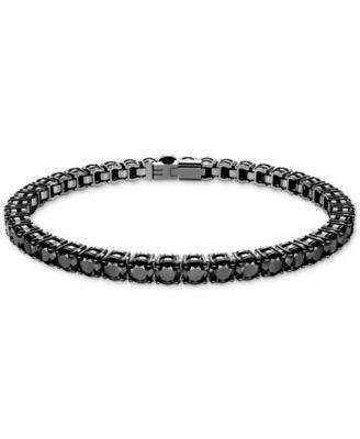 Womens Matrix Ruthenium-Plated & Round-Cut Crystal Tennis Bracelet Product Image