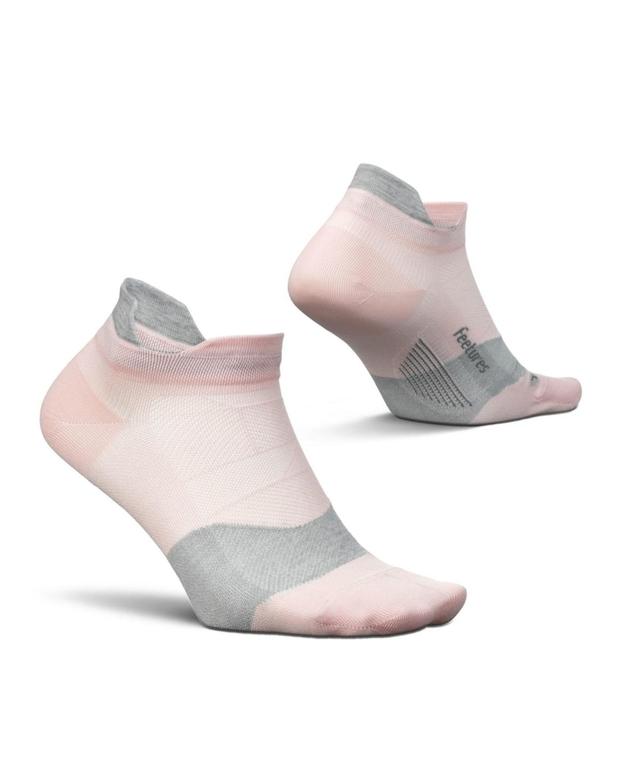 Feetures Mens Elite Ultra Light Cushion Ankle Socks - Sport Sock with Targeted Compression Pink Product Image