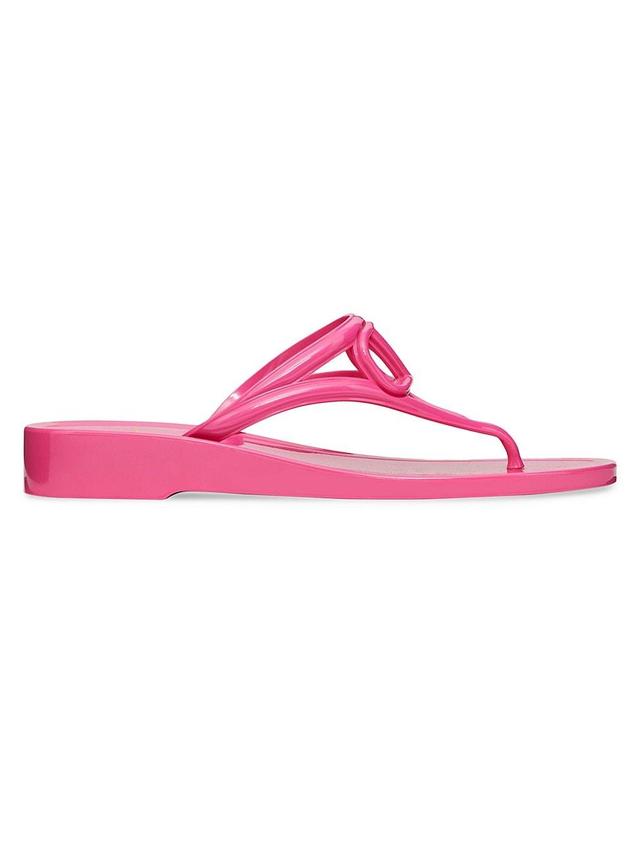 Womens VLogo Signature Rubber Thong Sandals Product Image